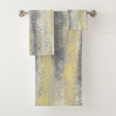 Abstract Zacht Hues Geel Bad Handdoek (Insitu)
