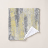 Abstract Zacht Hues Geel Bad Handdoek (Wasdoekje)