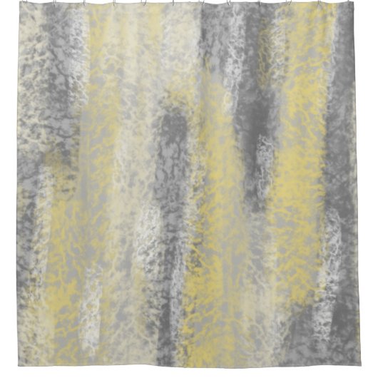 Abstract Zacht Hues Geel Douchegordijn (Voorkant)