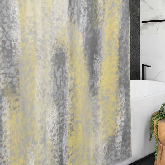 Abstract Zacht Hues Geel Douchegordijn