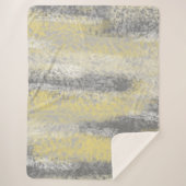 Abstract Zacht Hues Geel Sherpa Deken (Voorkant)