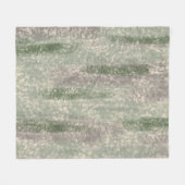 Abstract Zacht Hues Gray Beige Moss & Stone Fleece Deken (Voorkant (Horizontaal))