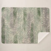 Abstract Zacht Hues Gray Beige Moss & Stone Sherpa Deken (Voorkant (horizontaal))
