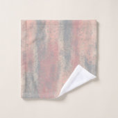 Abstract Zacht Hues Gray Beige Roze Bath Mat Bad Handdoek (Wasdoekje)