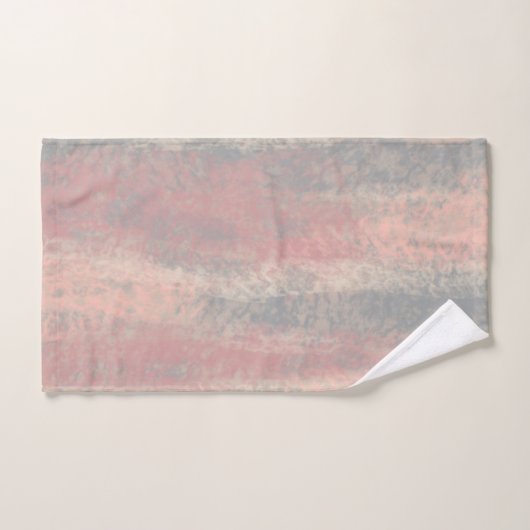 Abstract Zacht Hues Gray Beige Roze Bath Mat Bad Handdoek (Handdoek)