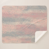 Abstract Zacht Hues Gray Beige Roze Sherpa Deken (Voorkant (horizontaal))
