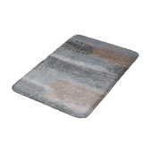 Abstract Zacht Hues Grey Beige Steel Blue & Brown Badmat (Gekanteld)