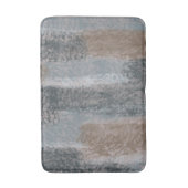 Abstract Zacht Hues Grey Beige Steel Blue & Brown Badmat (Voorkant Verticaal)