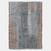 Abstract Zacht Hues Grey Beige Steel Blue & Brown Deken (Voorkant Verticaal)