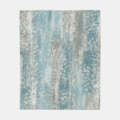 Abstract Zacht Hues Grey Blauwgroen Fleece Deken (Voorkant)