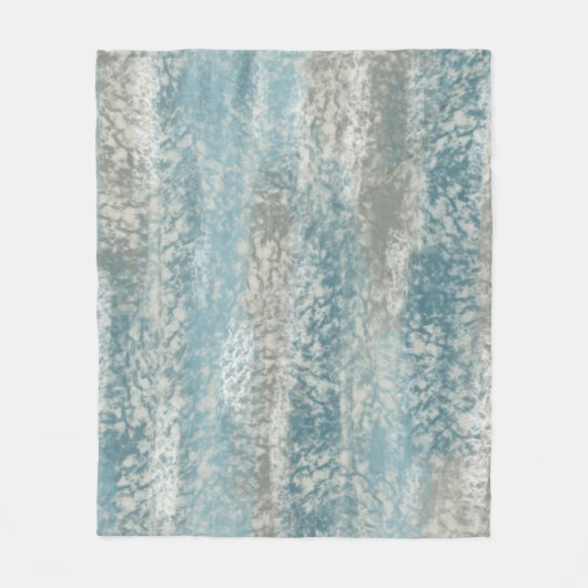 Abstract Zacht Hues Grey Blauwgroen Fleece Deken (Voorkant)