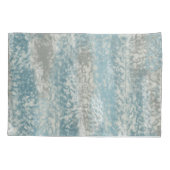 Abstract Zacht Hues Grey Blauwgroen Kussensloop (Achterkant-Links)