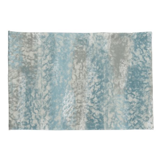 Abstract Zacht Hues Grey Blauwgroen Kussensloop (Achterkant-Rechts)