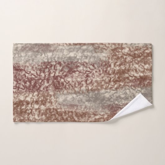 Abstract Zacht Hues Grijze beige wijn en chocolade Bad Handdoek (Handdoek)