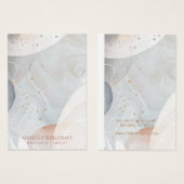 Abstract Zacht Ketting van de Waterverf Visitekaartje (Voorkant /achterkant)