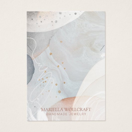 Abstract Zacht Ketting van de Waterverf Visitekaartje (Voorkant)