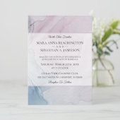 *~* Abstract zacht pasta droog Roos roze blauw Kaart (Staand voorkant)