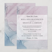 *~* Abstract zacht pasta droog Roos roze blauw Kaart (Voorkant / Achterkant)