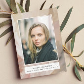 Abstract zacht pastel foto Afstuderen Aankondiging