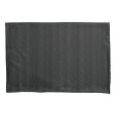 Abstract Zachte Hues Deep Charcoal Subtle Stripe Kussensloop (Voorkant-Links)