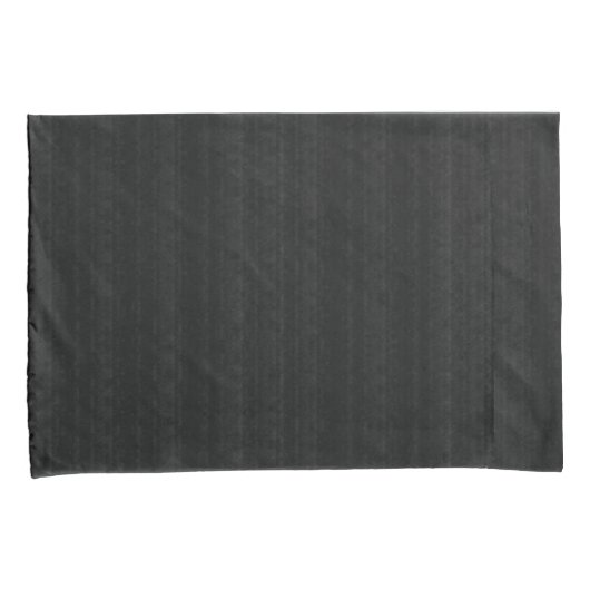 Abstract Zachte Hues Deep Charcoal Subtle Stripe Kussensloop (Voorkant-Rechts)