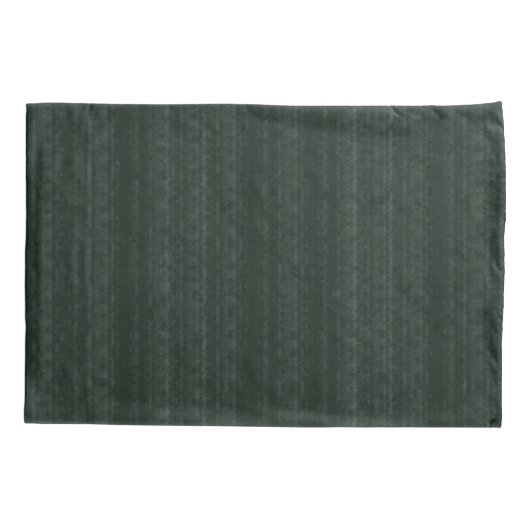 Abstract Zachte Hues Deep Green Subtle Stripe Kussensloop (Achterkant-Links)