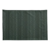 Abstract Zachte Hues Deep Green Subtle Stripe Kussensloop (Achterkant-Rechts)