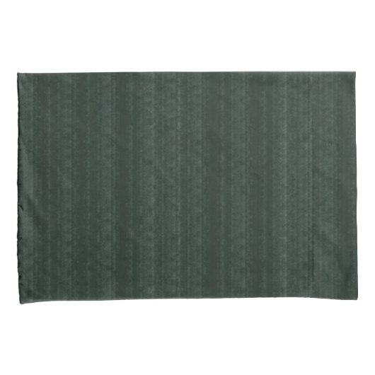 Abstract Zachte Hues Deep Green Subtle Stripe Kussensloop (Voorkant-Rechts)