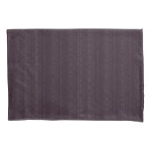 Abstract Zachte Hues Deep Plum Subtle Stripe Kussensloop (Voorkant-Links)