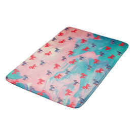 Abstract Zachte Memory Foam, Wilde Paarden Badmat