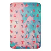 Abstract Zachte Memory Foam, Wilde Paarden Badmat (Voorkant Verticaal)