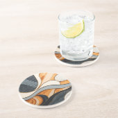 Abstract zandsteen Onderzetter (Zijkant)