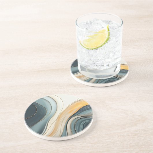 Abstract zandsteen Onderzetter (Zijkant)