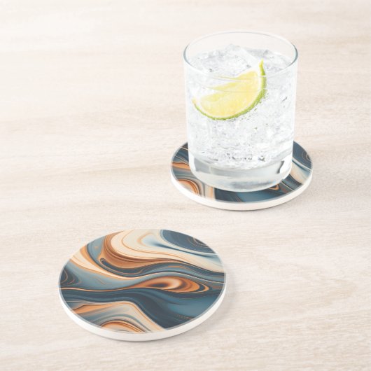 Abstract zandsteen Onderzetter (Zijkant)