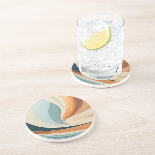 Abstract zandsteen Onderzetter (Zijkant)