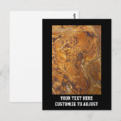 Abstract zandsteenpatroon briefkaart (Voorkant / Achterkant)