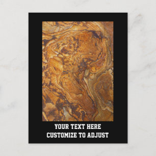 Abstract zandsteenpatroon briefkaart