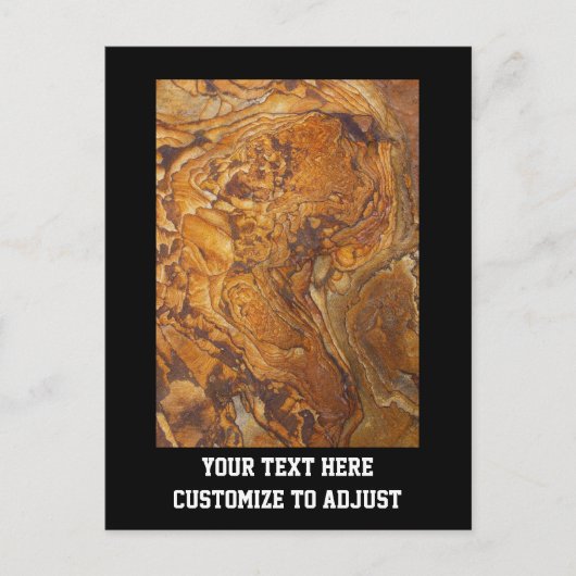 Abstract zandsteenpatroon briefkaart (Voorkant)