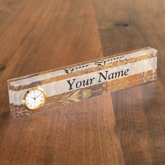 Abstract zandsteenpatroon naambordje (Zijkant)