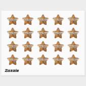 Abstract zandsteenpatroon ster sticker (Vel)