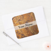 Abstract zandsteenpatroon vierkante sticker (Envelop)