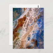 Abstract zandstrandpatroon waterschuimpatroon briefkaart (Voorkant / Achterkant)