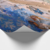 Abstract zandstrandpatroon waterschuimpatroon cadeaupapier (Hoek)