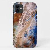 Abstract zandstrandpatroon waterschuimpatroon Case-Mate iPhone case (Achterkant)