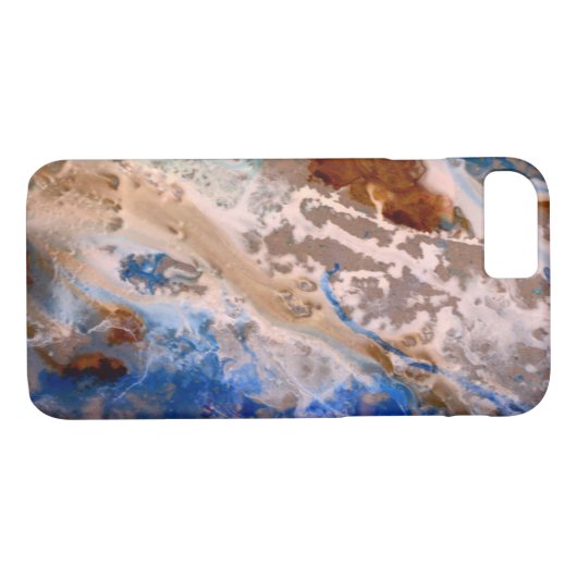 Abstract zandstrandpatroon waterschuimpatroon Case-Mate iPhone case (Achterkant (Horizontaal))