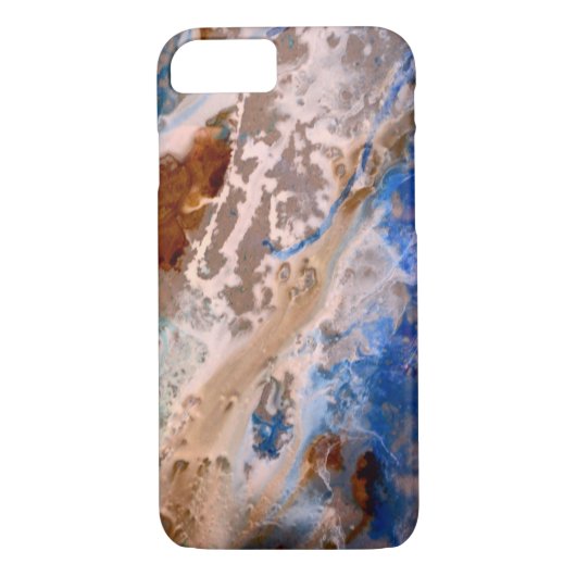 Abstract zandstrandpatroon waterschuimpatroon Case-Mate iPhone case (Achterkant)