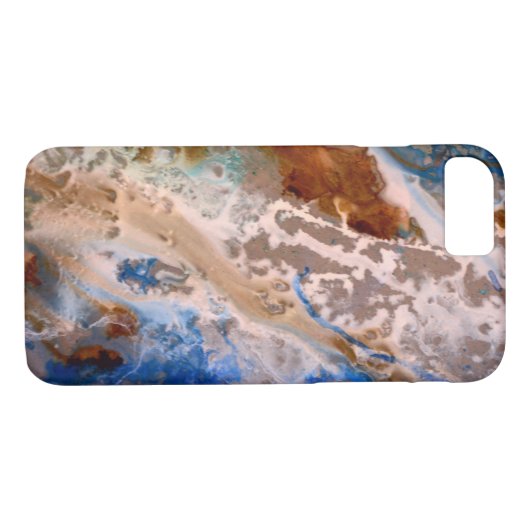 Abstract zandstrandpatroon waterschuimpatroon Case-Mate iPhone case (Achterkant (Horizontaal))