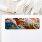 Abstract zandstrandpatroon waterschuimpatroon etiket (Insitu)