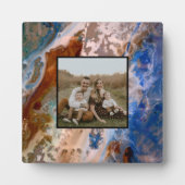 Abstract zandstrandpatroon waterschuimpatroon fotoplaat (Voorkant)