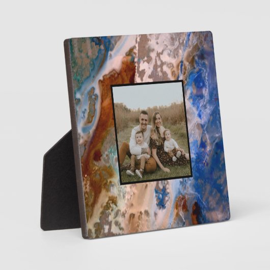 Abstract zandstrandpatroon waterschuimpatroon fotoplaat (Voorkant)